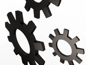 설정 아이콘 3D 모델