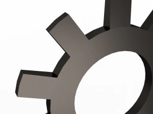 설정 아이콘 3D 모델