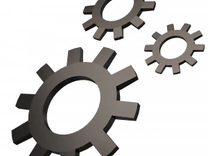 설정 아이콘 3D 모델