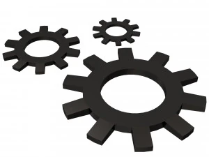 설정 아이콘 3D 모델