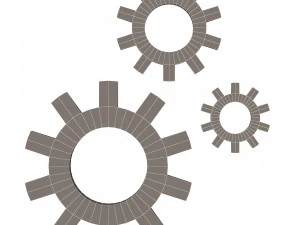 설정 아이콘 3D 모델