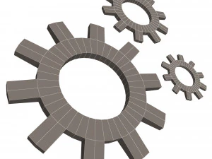 설정 아이콘 3D 모델