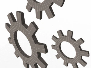 설정 아이콘 3D 모델