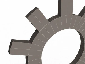 설정 아이콘 3D 모델