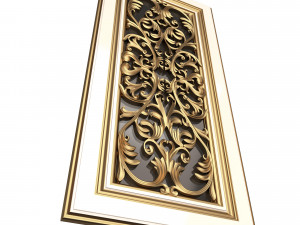 Carved Door Classic 07 3D 模型