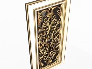 Carved Door Classic 07 3D 模型