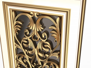 Carved Door Classic 07 3D 模型