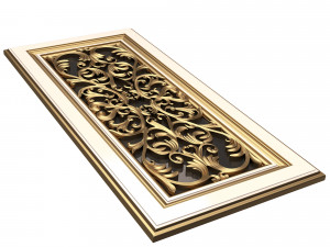 Carved Door Classic 07 3D 模型
