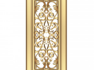 Carved Door Classic 07 3D 模型