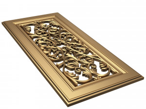 Carved Door Classic 07 3D 模型