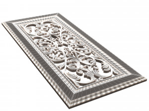 Carved Door Classic 07 3D 模型