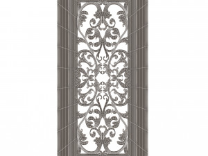 Carved Door Classic 07 3D 模型