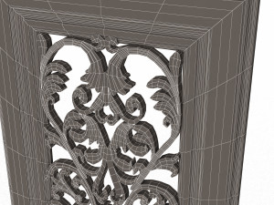 Carved Door Classic 07 3D 模型