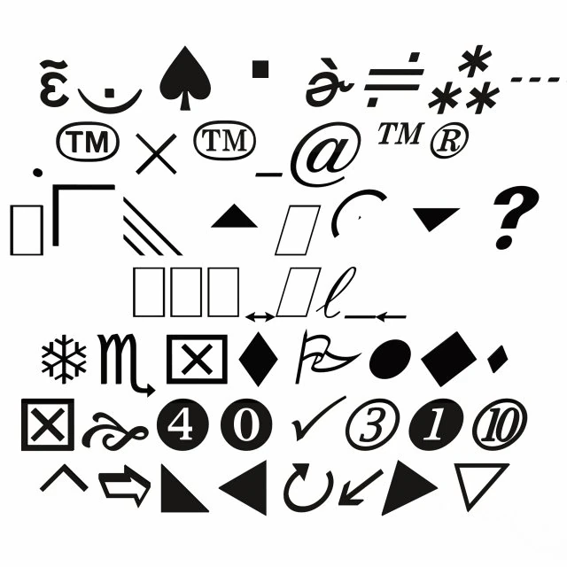 Pacote de S&iacute;mbolos 01 Modelo 3D .c4d .max .obj .3ds .fbx .stl .blend 