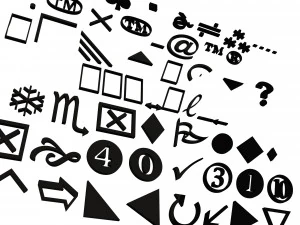 Pacote de S&iacute;mbolos 01 Modelo 3D