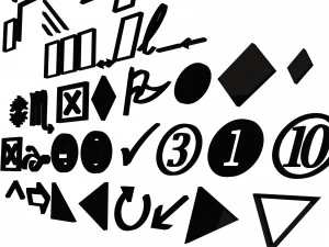 Pacote de S&iacute;mbolos 01 Modelo 3D