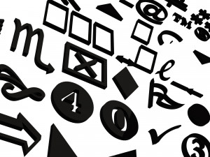 Symbols Pack 01 3D Model