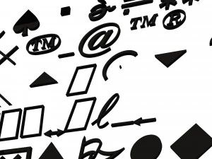 Pacote de S&iacute;mbolos 01 Modelo 3D