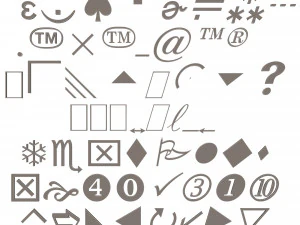 Pacote de S&iacute;mbolos 01 Modelo 3D