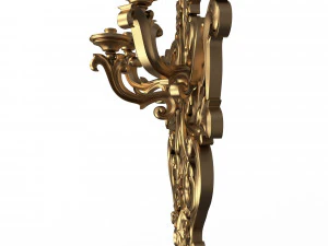 Classic Wall Chandelier 03 3D Model