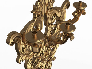 Classic Wall Chandelier 03 3D Модель
