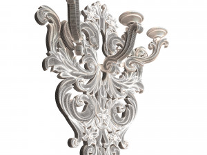 Classic Wall Chandelier 03 3D Модель