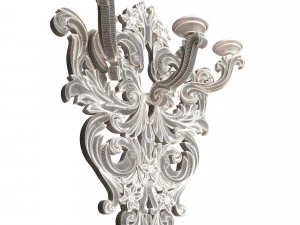 Classic Wall Chandelier 03 3D Model