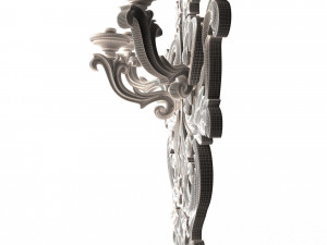 Classic Wall Chandelier 03 3D Модель