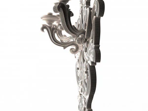 Classic Wall Chandelier 03 3D Model