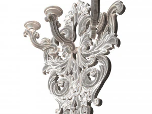 Classic Wall Chandelier 03 3D Model