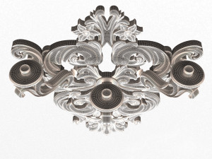 Classic Wall Chandelier 03 3D Модель