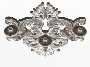 Classic Wall Chandelier 03 3D Model