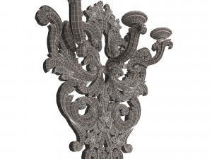 Classic Wall Chandelier 03 3D Модель