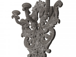 Classic Wall Chandelier 03 3D Модель
