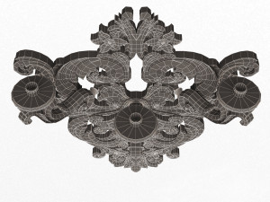 Classic Wall Chandelier 03 3D Модель