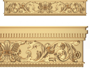 Cornice Decoration Molding 03 3D Model