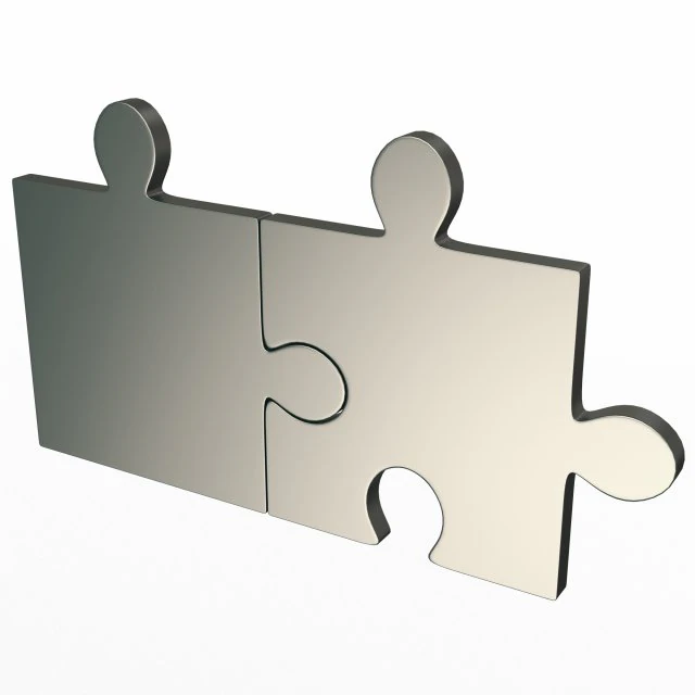 Jigsaw Puzzle 04 3D Model .c4d .max .obj .3ds .fbx .stl .blend 