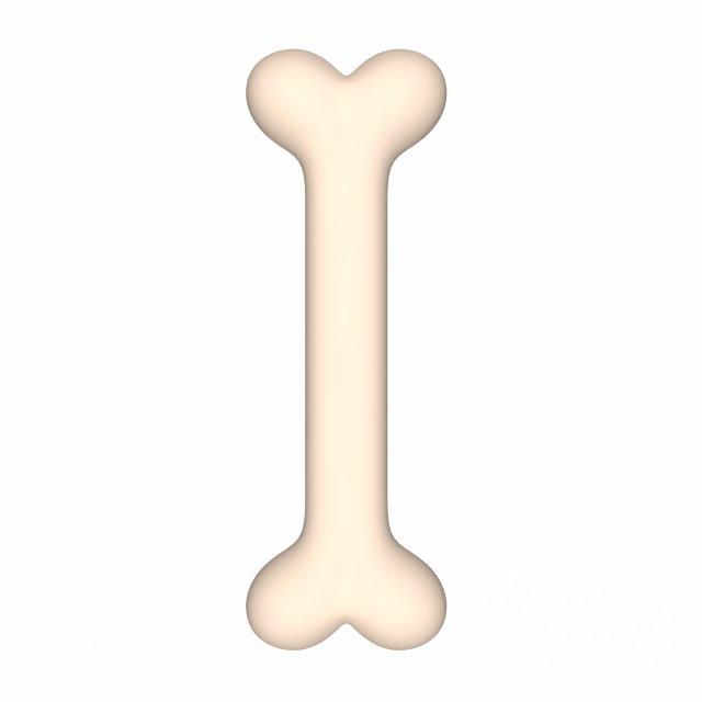 Dog Bone Cartoon Modello 3D .c4d .max .obj .3ds .fbx .stl .blend 