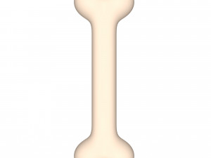 Dog Bone Cartoon 3D Model