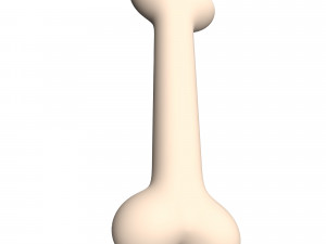 Dog Bone Cartoon Modello 3D