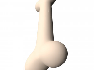 Dog Bone Cartoon Modello 3D