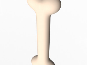 Dog Bone Cartoon Modello 3D