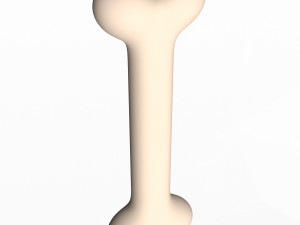 Dog Bone Cartoon Modello 3D