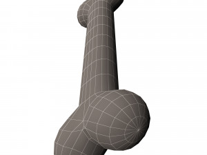 Dog Bone Cartoon Modello 3D