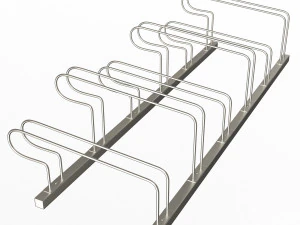 Bike Rack Street Station 3D Model