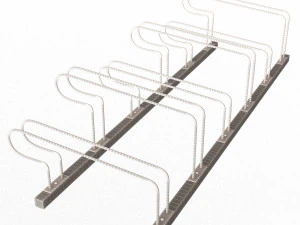 Bike Rack Street Station 3D Model