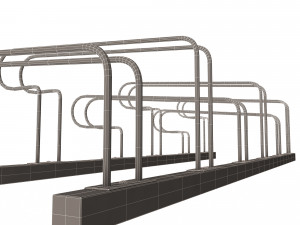 Bike Rack Street Station Modelo 3D