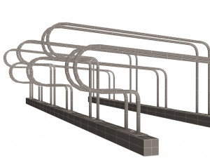 Bike Rack Street Station Modelo 3D