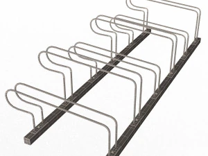 Bike Rack Street Station 3D Model