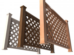 Wooden Fence 02 3D Модель